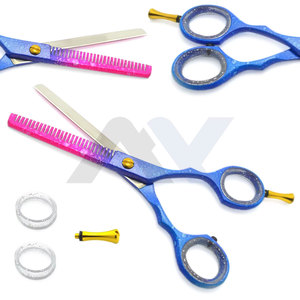 Tijeras de Peluquería Profesionales para Adelgazar el Cabello con Impresión de Color Personalizada y Logotipo Grabado con Láser - Product Image 2