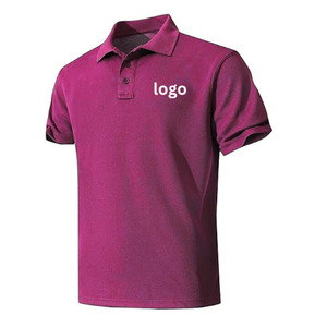 Mens Solid Polo Shirt Short Sleeve Button Breathable 180gsm Spandex/Polyester Knitted Jersey Fabric <b>Heat</b>-Transfer for Shirt - Product Image 4