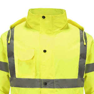 Chaqueta de Seguridad Reflectante de Invierno, Resistente, de Alta Visibilidad, Ropa de Trabajo Industrial con Logotipo Personalizado Impreso - Product Image 4