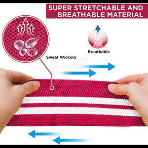 Gym <b>Knee</b> Wraps for Squats Strong Elastic Support for Workout Training Comfortable Fit for Daily <b>Exercise</b> Use - Product Image 3