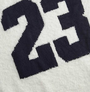 Varsity College Style Knit <b>Sweater</b> <b>Crewneck</b> Ribbed Knit Pullover Comfortable Lightweight Ladies Winter Knitwear Breathable 2026 - Product Image 6