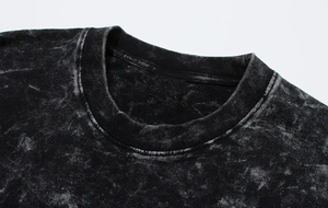 Washed Cotton Vintage Men T Shirt Oversized Streetwear Summer Custom Print <b>Tee</b> - Product Image 6