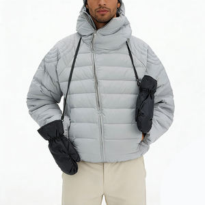 <b>Men's</b> <b>Lightweight</b> Winter Puffer <b>Jacket</b> Warm Quilted Windproof Hooded Outdoor <b>Jacket</b> Private Label Factory - Product Image 1