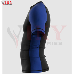 OEM BJJ No-Gi Set Customized Colors Logo Quick-Dry Breathable Polyester Spandex Rash Guard Shorts Grappling - Product Image 2