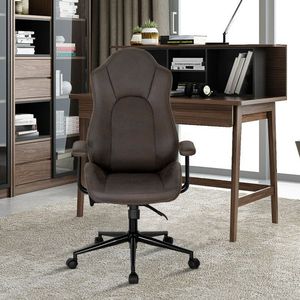 Sedia da Ufficio Direzionale Altamente Regolabile con Braccioli Confortevoli - Product Image 1