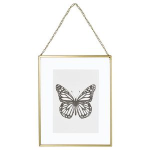 Home Decor Glass & Metal Hanging Photo <b>Frame</b> for <b>Wall</b> Decoration, with 2 Sides Glass Customized <b>Frames</b> - Product Image 3