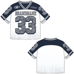 Ensemble de maillot de football américain pour hommes, noir, or, blanc, léger, respirant, tenue d'entraînement - Product Image 2