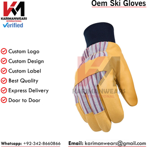 Gants de ski pour hommes et femmes avec compatibilité écran tactile, doublure thermique, coque imperméable, logo personnalisé, commandes en gros, exportateur - Product Image 3