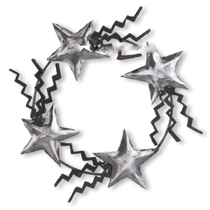 Couronne de Noël décorative à suspendre, design en forme de feuille arrondie, vierge pour sublimation, avec finition dorée et personnalisée - Product Image 3
