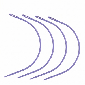 Hair extension tool Lightweight Stainless Steel Hair Weaving Needle Set <b>C</b>-Style Tools Weaving Thread for Hair Weft Extensions - Product Image 1