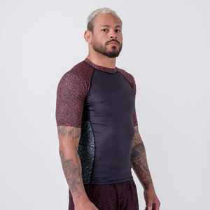 OEM Service High Quality <b>Men's</b> Full Custom Printing Quick Dry Breathable Muscle Fit Bodybuilding <b>Compression</b> Rash Guard - Product Image 3