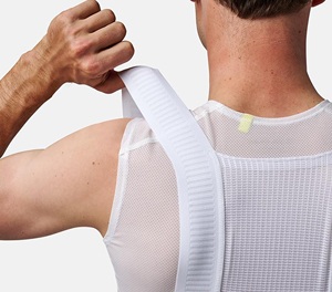 Cuissard de cyclisme ajusté pour homme, noir et blanc, en Spandex et Nylon, anti-humidité, longueur courte - Product Image 6