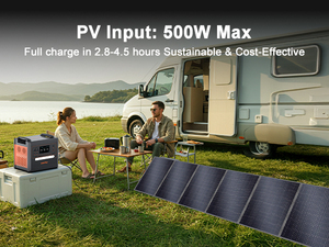 Estación de Energía Portátil de 2500W 2304Wh, Panel Solar MPPT de 400W, UPS LiFePO4, Carga Rápida, Linterna, Onda Sinusoidal Pura, Compatible con Automóviles, EE. UU. y UE - Product Image 3