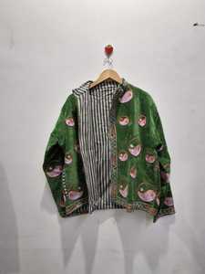 <b>Velvet</b> Suzani Hand Embroidered Boho Autumn <b>Jacket</b> for <b>Women</b> Short Length Cotton Filled Quick Dry Handmade Gift - Product Image 1