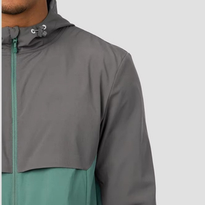 Chaqueta Deportiva Informal con Capucha para Invierno, Chaqueta Cortavientos Personalizada con Cierre de Cordón Ajustable, Ligera - Product Image 3