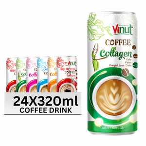 Pink Guava <b>Coffee</b> Drink 320ml Aluminum Can Dairy-Free Non-GMO Gluten-Free Arabica Robusta Sugar-Free Premium VINUT OEM ODM - Product Image 1
