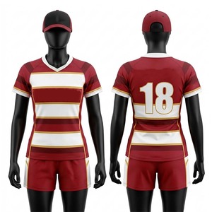 Ensemble d'uniformes de rugby respirants personnalisables pour adultes, unisexe, vêtements de sport en gros, maillot de rugby pour hommes, maillot d'équipe de rugby sublimé - Product Image 4