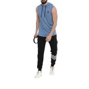 Gilet à capuche sans manches pour homme et garçon, sweat-shirt de sport imprimé avec logo, gilet de fitness, sweats à capuche pour hommes - Product Image 4