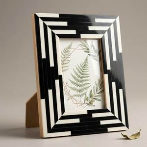 Cadre photo en os incrusté d'inspiration antique, fait main, support de présentation de luxe pour décoration d'intérieur classique - Product Image 6