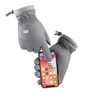 Gants en cuir chauds d'hiver, respirants, compatibles écran tactile, pour l'extérieur, meilleur matériau, prix imbattable - Product Image 2