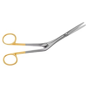 Ciseaux dentaires TC droits/courbés, instruments chirurgicaux tranchants et à pointe arrondie en acier inoxydable, manuel d'utilisation inclus, à vendre - Product Image 2