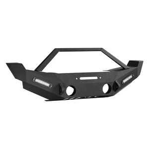 Parachoques Delantero de Acero Reforzado para Wrangler JK/JKU 2007-2018, 2 Barras de Luz LED con Placa para Cabrestante, Iluminación Todoterreno - Product Image 2