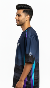 Camiseta de Corte Regular con Sublimación, Moda Urbana para Hombre, Ropa Casual, Poliéster/Algodón, Secado Rápido, Transpirable - Product Image 3