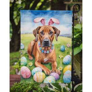 Boîte aux lettres multicolore Rhodesian Ridgeback Easter Egg Hunt Garden Flag Banner Décorative Yard Banner for Patio Artwork for Flower Beds - Product Image 3