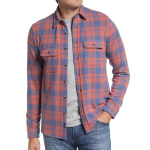 Custom Logo Mens Flannel <b>Shirt</b> Wholesale Soft Cotton Polyester <b>Plaid</b> Long Sleeve Casual Button Up Breathable - Product Image 3