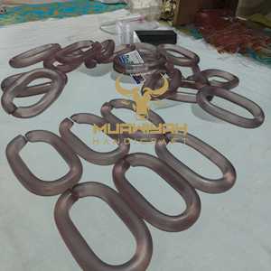 Top quality Resin Link Chain <b>light</b> pink color Decorative Hanging Luxury Home Office Wall Decor With custom size shape & color - Product Image 2