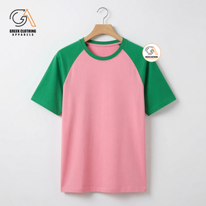 Vêtements grecs pour femmes, t-shirt Alpha Kapa Soror, 100% coton respirant |   T-shirt à col rond écologique noir, vert et rose - Product Image 5