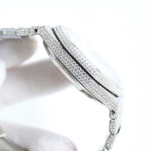 นาฬิกา Mossinate สแตนเลสสตีล VVS มอยส์ซาไนต์ นาฬิกาจักรกลเพชร ผู้ชาย ฮิปฮอป บัสดาวน์ ผ่านการทดสอบเพชร 100% - Product Image 3