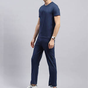 Ensemble T-shirt et pantalon décontracté pour homme en coton premium, taille mi-haute, infroissable, élastique, personnalisable, respirant, vente en gros ODM - Product Image 5