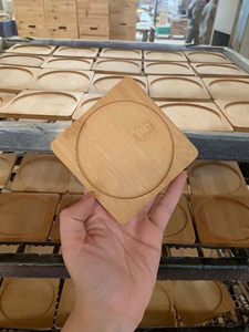 [MEILLEUR PRIX] Ensemble de sous-verres en bambou écologiques ronds avec rebord surélevé, protection pour tasses et verres de voyage - Product Image 5