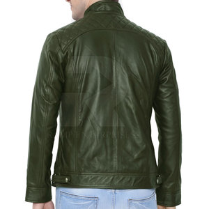 Chaqueta de Cuero para Hombre, Tallas Grandes, para Invierno, Uso en Exteriores, Cuello Alto, Logotipo Frontal, Resistente al Viento y Transpirable, Venta al Por Mayor - Product Image 2