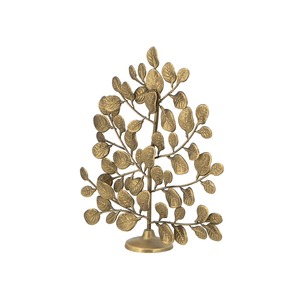 Escultura de Follaje de Latón, Arte Metálico Hecho a Mano, Decoración de Mesa de Estilo Contemporáneo para Sala de Estar, para Decoración del Hogar - Product Image 5