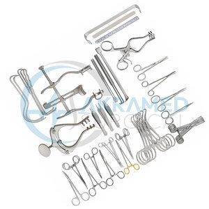 Juego de 108 Instrumentos Quirúrgicos Veterinarios para Laparotomía, Certificado CE, Manual, Acero Inoxidable, Reutilizable, Clase I - Product Image 5