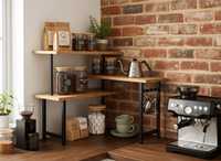 Tiroirs de rangement en bambou à double niveau, type sur pied, organisateur moderne et minimaliste pour cuisine, salle de bain, salon, bureau, durable