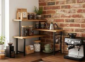 Bamboo <b>Storage</b> Drawers Standing Type Minimalist <b>Kitchen</b> & Bathroom <b>Storage</b> <b>Rack</b> Durable Multifunction - Product Image 3