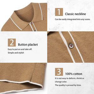 Nueva Llegada, Camiseta Polo de Golf para Hombre, Uniforme de Poliéster y Algodón, Personalizada con Sublimación, Bordado y Logotipo - Product Image 4