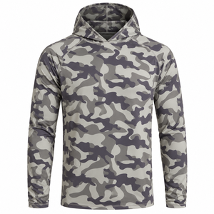 Custom Printed LOGO Breathable Long Sleeve Dry-Fit Fishing <b>Shirt</b> Quick Dry UV Protection UPF 50 Durable Spandex/Polyester Men's - Product Image 3