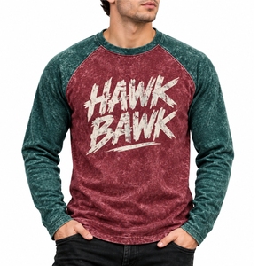 <b>Men</b> <b>Long</b> Sleeve Casual <b>T</b> <b>Shirt</b> With Crew Neck Slim Fit Quick Dry Contrast O-Neck Casual Jersey Cotton Print Front Logo - Product Image 1
