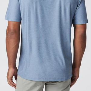 Camiseta Casual con Cuello para Hombre con Logotipo Personalizado, Camiseta Premium con Cuello Camisero y Logotipo Bordado en Color Sólido - Product Image 5