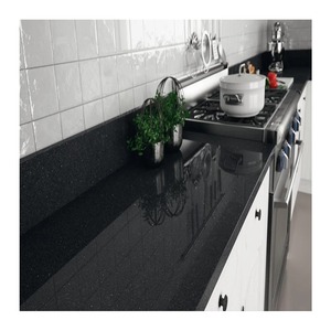 Premium black color Balck Galaxy <b>Granite</b> cut to size slabs for projects #readytouseslabs - Product Image 2