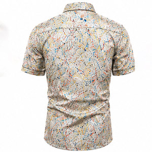 Chemise à manches courtes pour homme, design tendance, impression numérique de haute qualité et tissu doux et confortable pour un style de vie moderne - Product Image 2