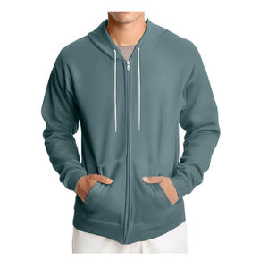 เสื้อฮู้ดไหมพรมผู้ชายสำหรับฤดูหนาว ระบายอากาศได้ดี แขนยาว สวมหัว พิมพ์โลโก้ได้ตามต้องการ เป็นมิตรกับสิ่งแวดล้อม ดีไซน์กระเป๋า - Product Image 4