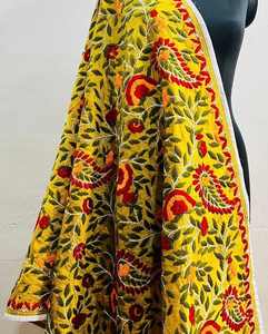 Dupatta Phulkari 2025 con Bordado Intenso, Tradicional Punjabi, Hecho a Mano, para Novias, Bodas, Étnico, Festivo - Product Image 5