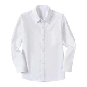 Camisa Escolar de Alta Calidad para Niños, Uniforme Escolar, Primaria, Blanca, Poliéster y Algodón, Sin Arrugas - Product Image 6