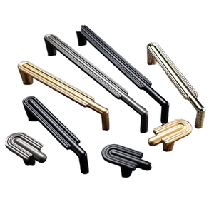 มือจับตู้ครัวแบบปรับได้ สแตนเลสสีดำด้าน สไตล์โมเดิร์นมินิมอล มือจับประตูตู้เสื้อผ้า ลูกบิดลิ้นชัก เฟอร์นิเจอร์ - Product Image 6