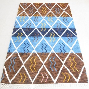 Vintage Moroccan Berber Rugs Handmade New Zealand <b>Wool</b> Plush Fluffy Pile Area Rug Collection for Home - Product Image 5
